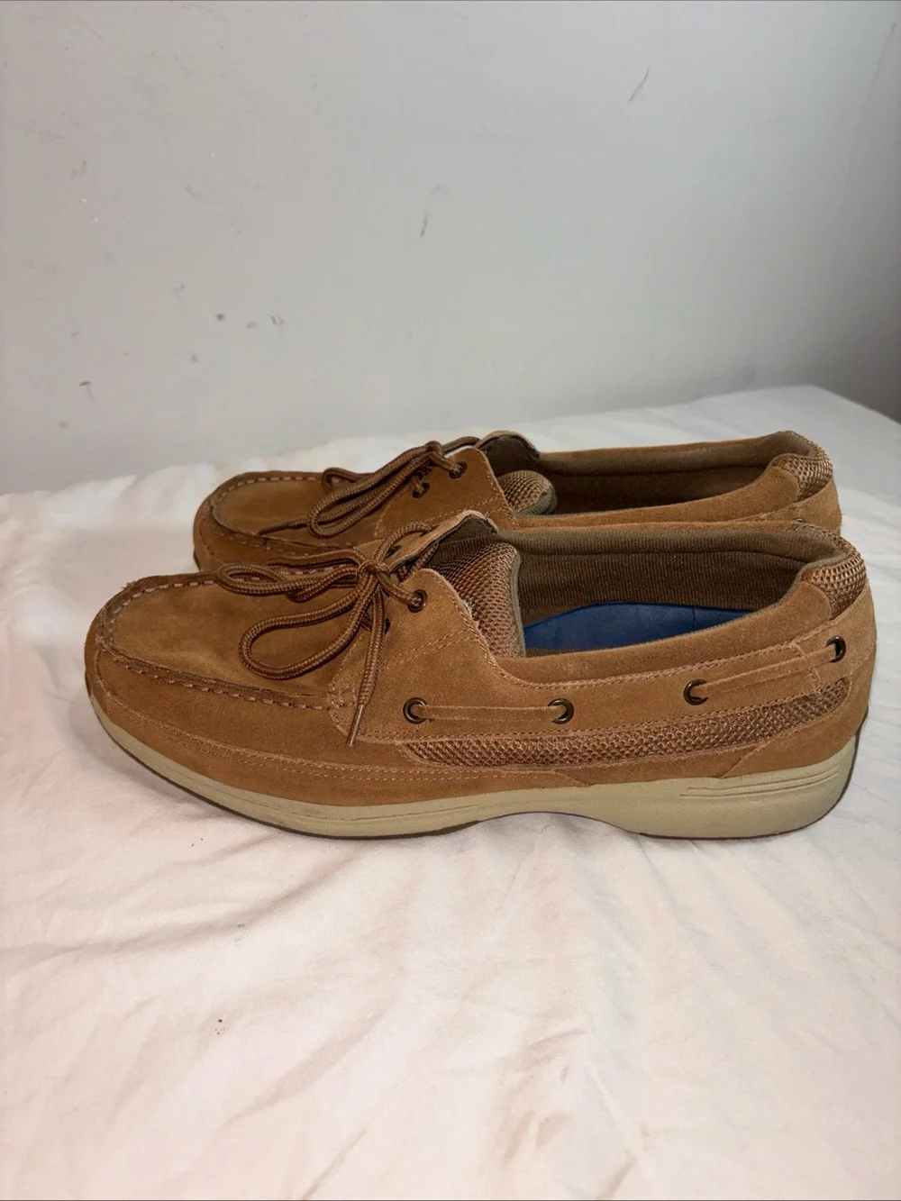 Dr. Scholl's Men's Brown Suede Boat Shoes 7/23